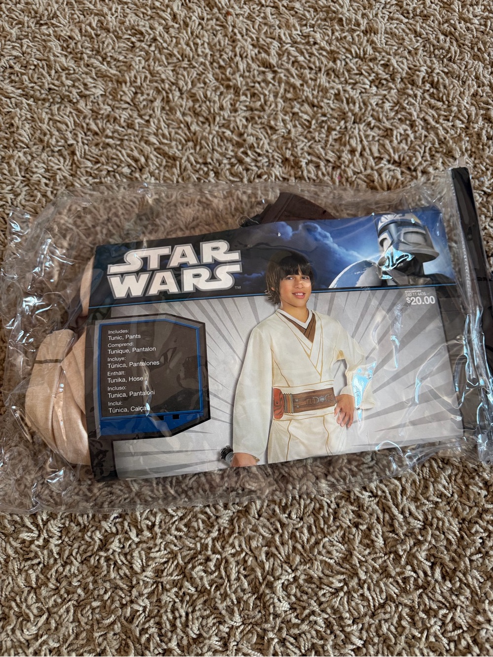 Star Wars Obi-Wan Kenobi Kids Costume Size Small 4-6 – New